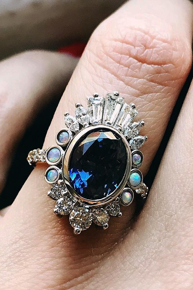 unique engagement rings sapphire engagement rings white gold engagement rings oval cut engagement rings