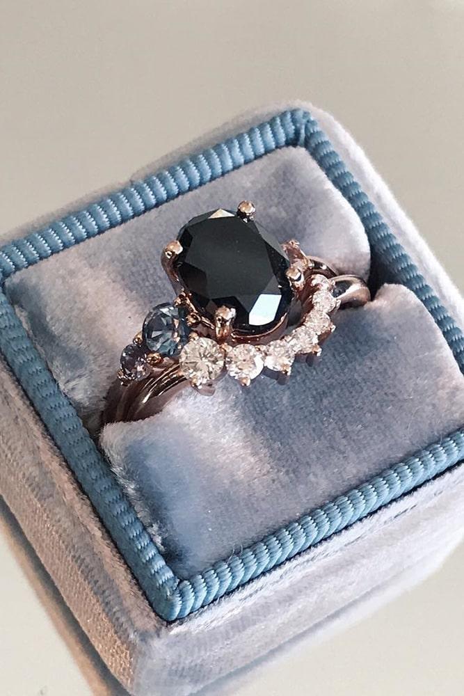 unique wedding rings black diamond wedding rings rose gold engagement rings diamond rings ring boxes