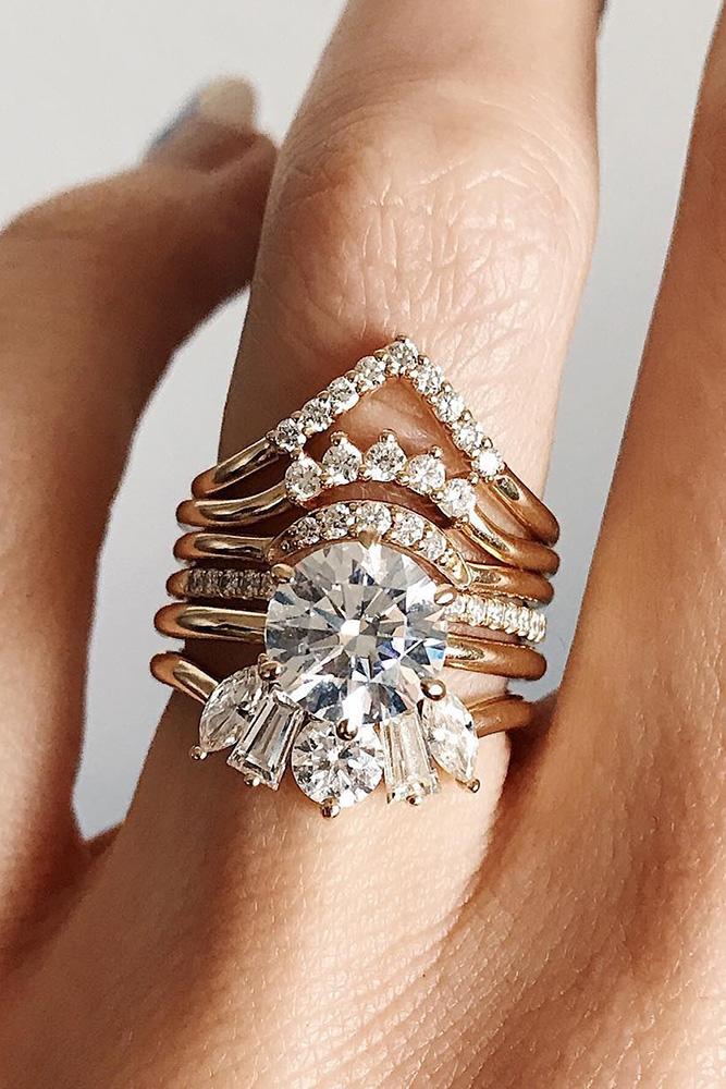 wedding ring sets unique engagement rings diamond wedding ring rose gold engagement rings