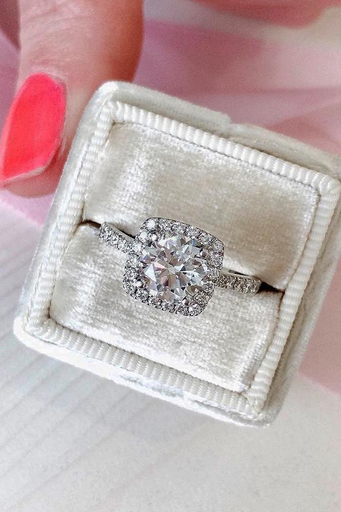 white gold engagement rings diamond engagement rings round cut engagement rings halo engagement rings beautiful engagement rings