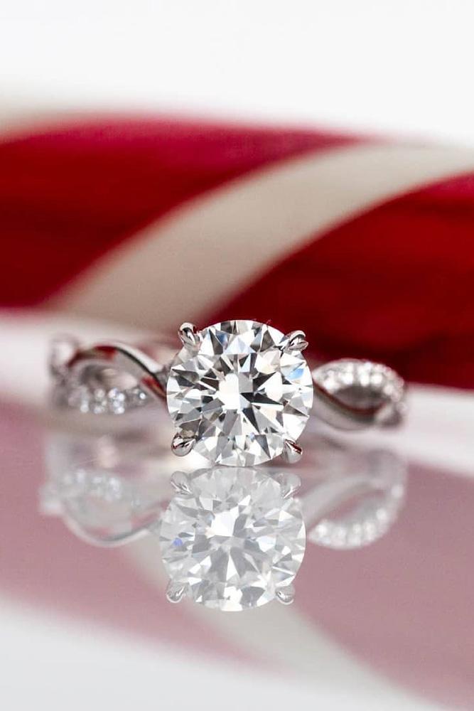 white gold engagement rings diamond engagement rings round diamond engagement rings twisted bands