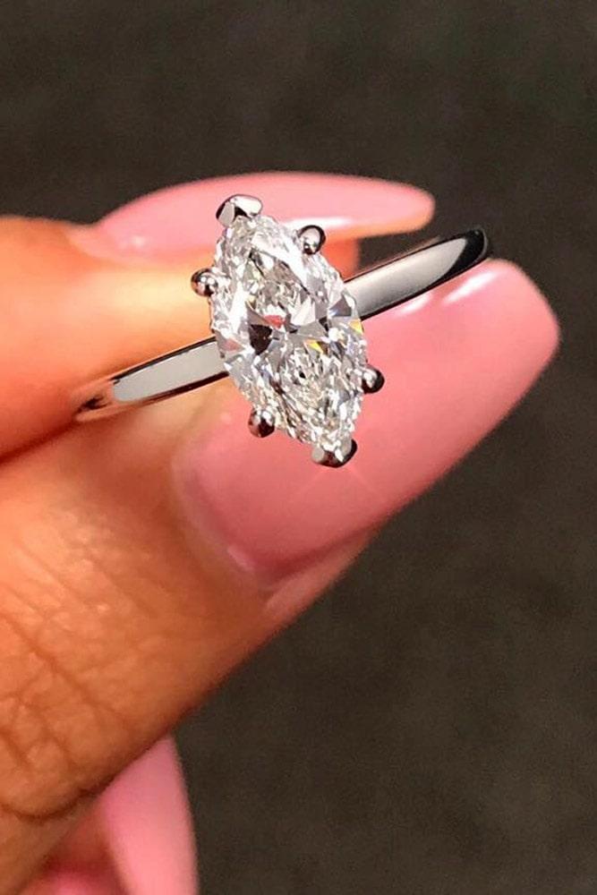 white gold engagement rings marquise cut engagement rings classic rings solitaire engagement rings