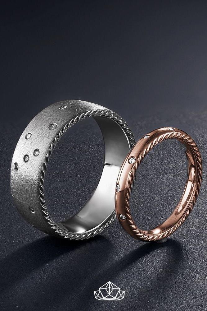 matching wedding bands two tone wedding bands unique wedding bands diamond wedding bands bridal sets