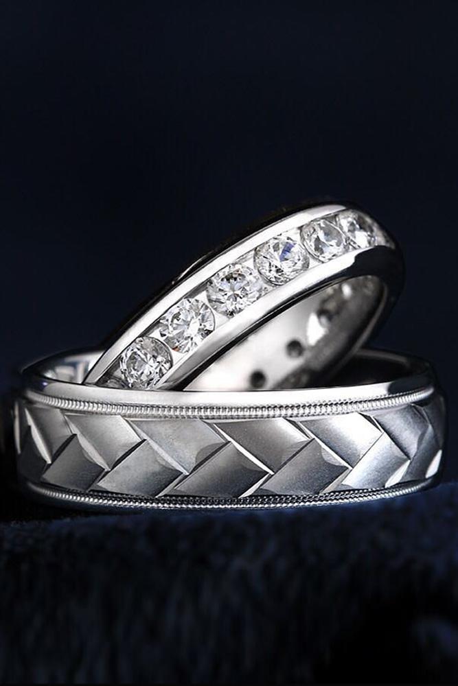 matching wedding bands white gold wedding bands unique wedding bands diamond wedding bands bridal sets