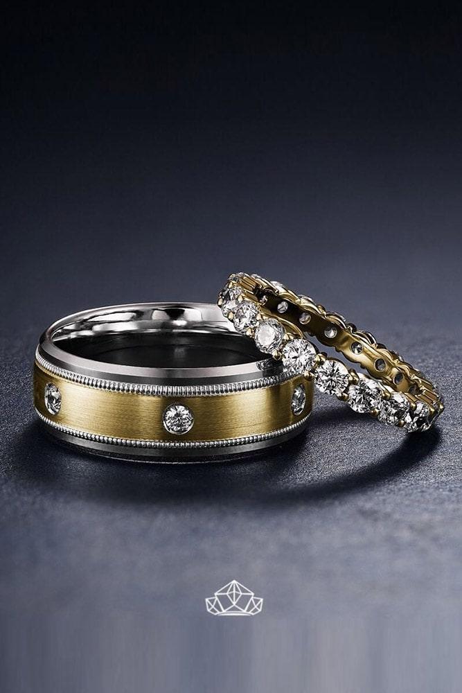 matching wedding bands yellow gold wedding bands unique wedding bands diamond wedding bands