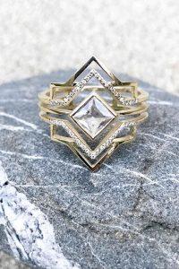 unique engagement rings yellow gold