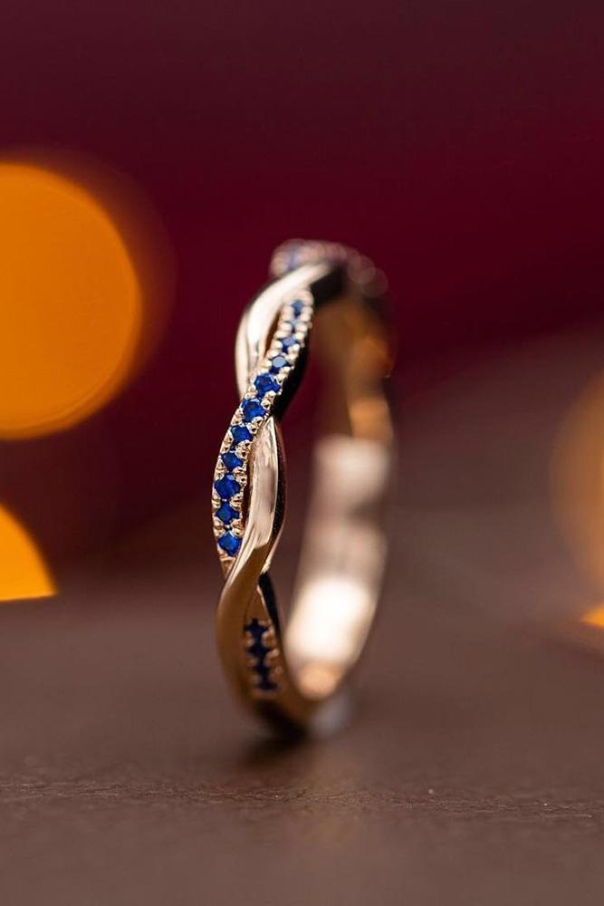 sapphire engagement rings rose gold engagement rings wedding bands wedding ring sets twisted bands