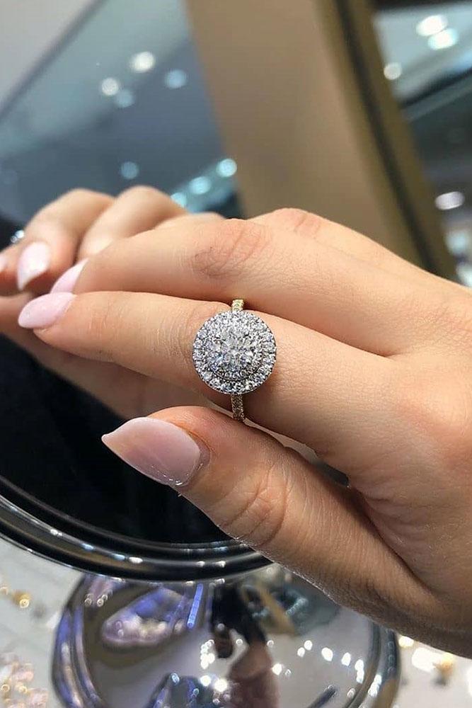 ring trends white gold engagement rings round cut engagement rings halo rings diamond engagement rings