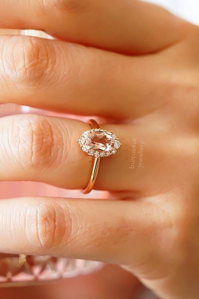 rose gold engagement rings simple engagement rings gemstone engagement rings halo rings