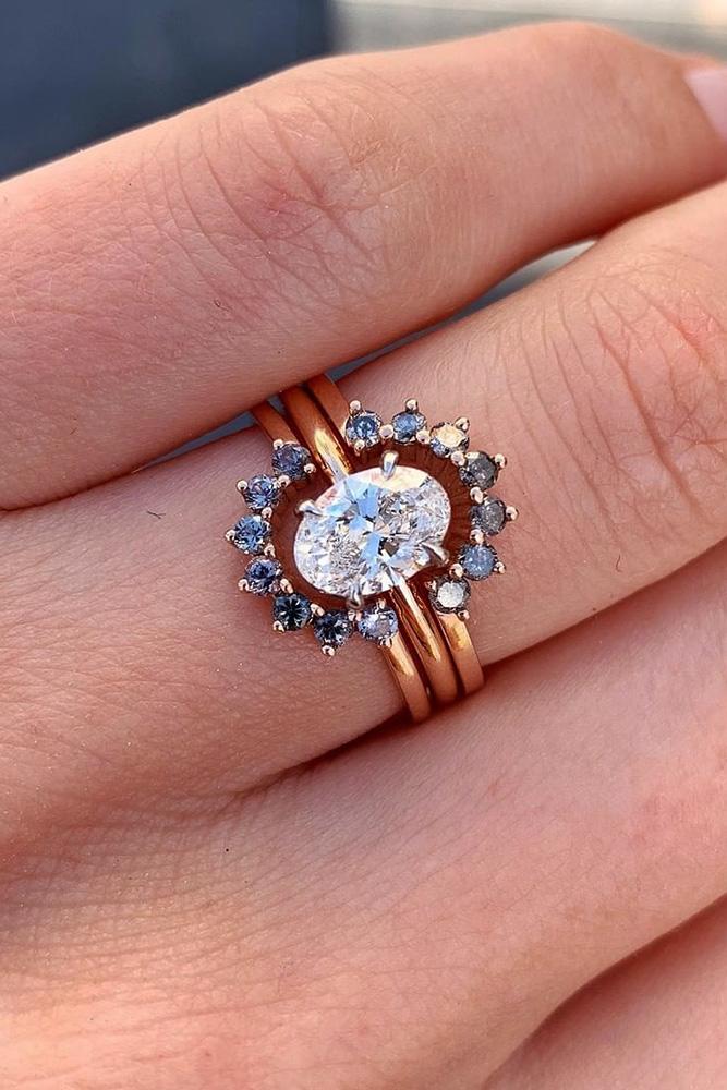 unique wedding rings unique engagement rings diamond engagement rings rose gold engagement rings oval cut engagement rings