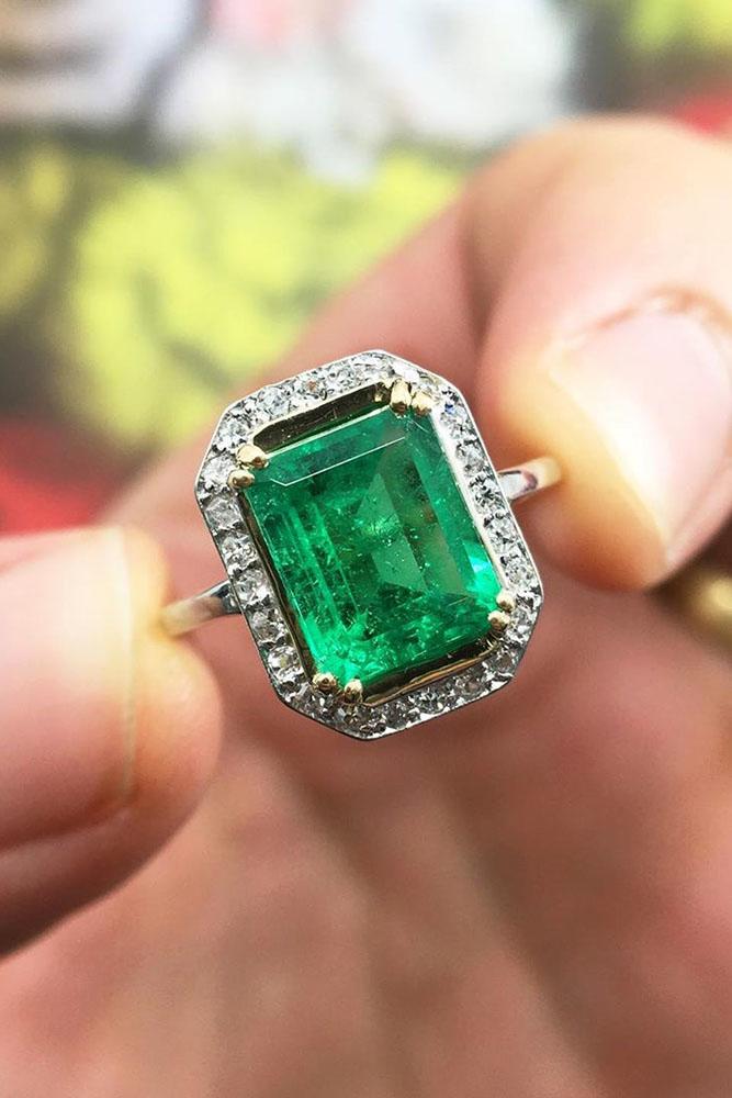 vintage engagement rings white gold engagement rings unique engagement rings emerald engagement rings unique engagement rings