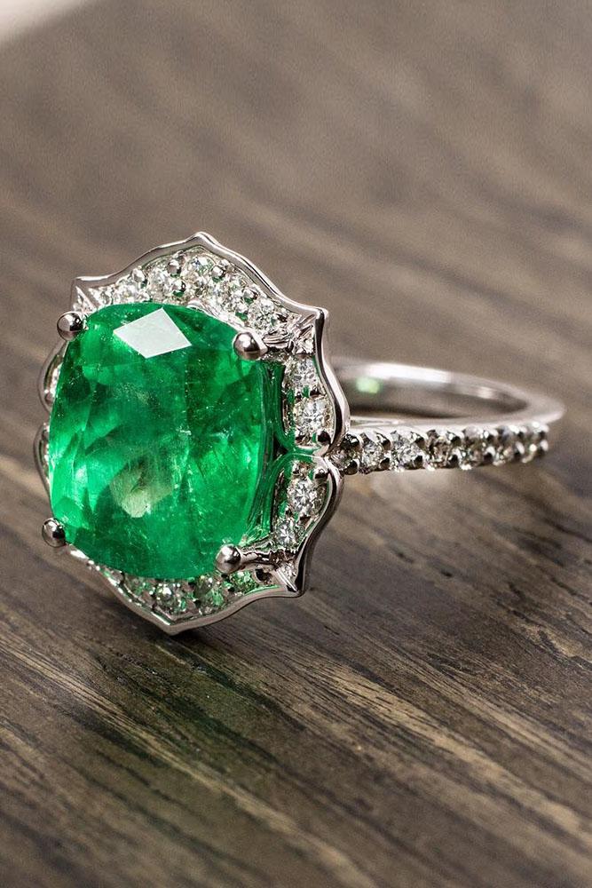 vintage engagement rings white gold engagement rings unique engagement rings emerald engagement rings unique engagement rings