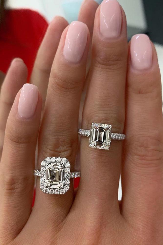 diamond engagement rings emerald cut diamond engagement rings white gold engagement rings halo engagement rings