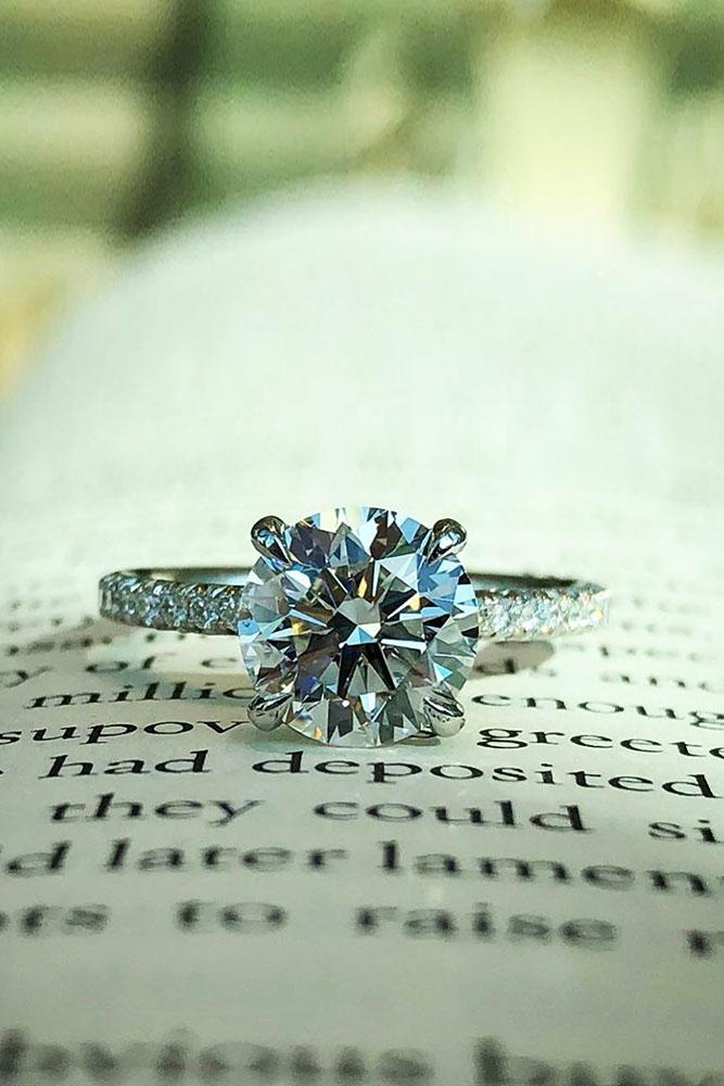diamond engagement rings round cut diamond engagement rings white gold engagement rings simple engagement rings
