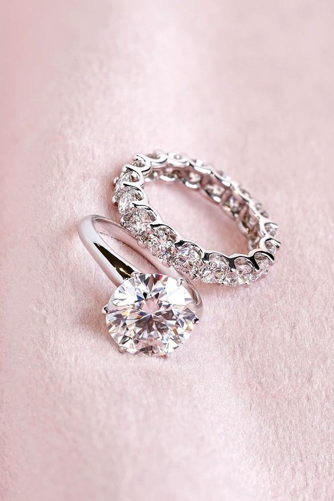 diamond engagement rings round cut diamond engagement rings white gold engagement rings wedding ring sets bridal sets
