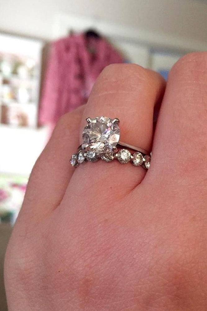 diamond engagement rings round cut diamond engagement rings white gold engagement rings wedding ring sets bridal sets simple rings