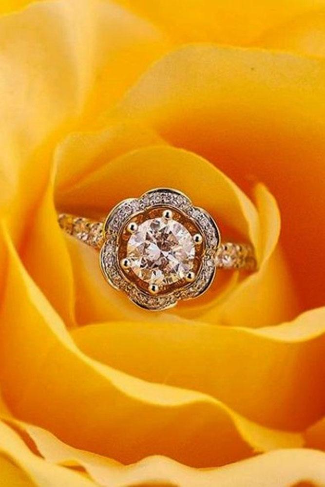 diamond engagement rings round engagement rings rose gold engagement rings unique engagement rings best rings floral rings