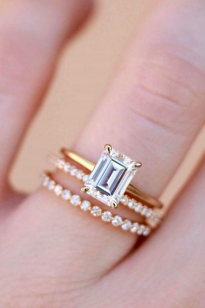 rose gold engagement rings diamond engagement rings emerald cut engagement rings simple engagement rings solitaire engagement rings