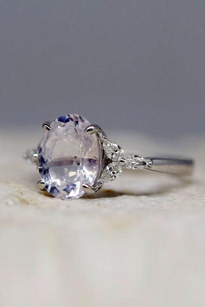 sapphire engagement rings white gold engagement rings floral engagement rings purple sapphire rings diamond rings