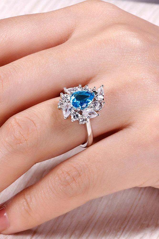 unique engagement rings diamond engagement rings white gold engagement rings pear shaped engagement rings