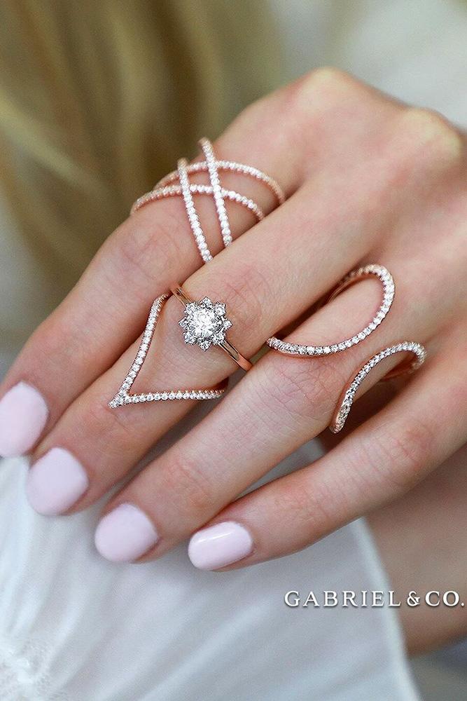 unique engagement rings rose gold engagement rings diamond engagement rings modern rings beautiful rings
