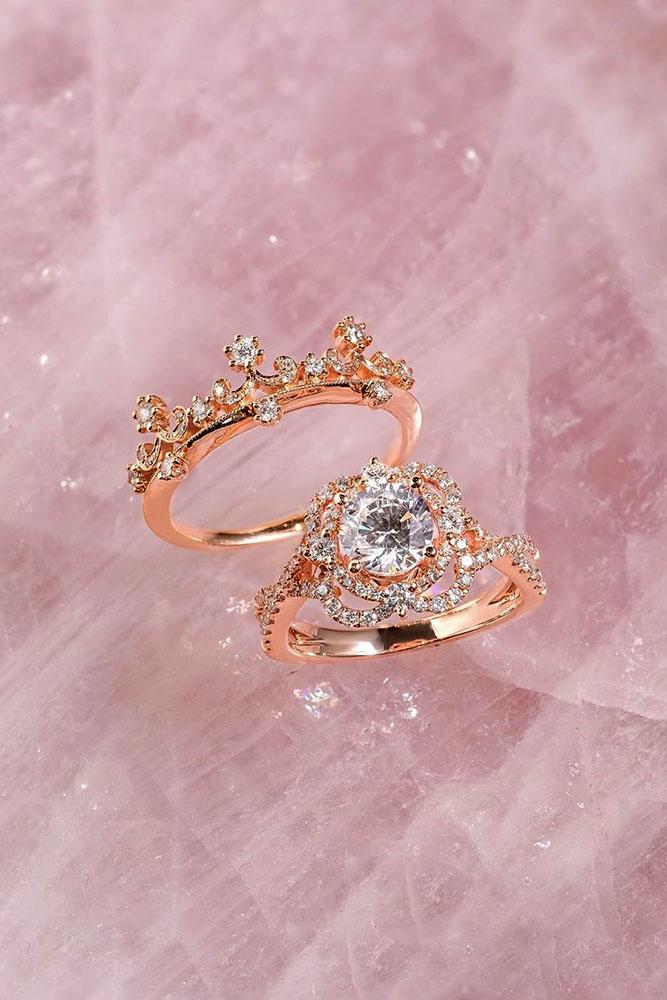 unique wedding rings diamond engagement rings rose gold engagement rings bridal sets wedding ring sets