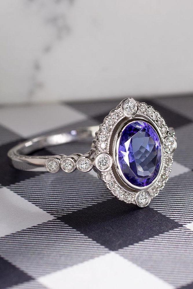 vintage engagement rings white gold engagement rings halo engagement rings gemstone engagement rings diamond engagement rings