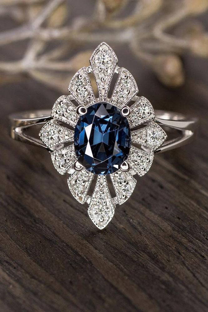 vintage engagement rings white gold engagement rings halo engagement rings sapphire engagement rings diamond rings
