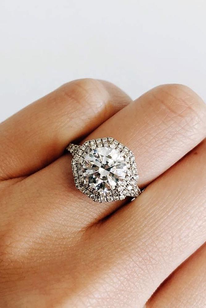 white gold engagement rings diamond engagement rings halo engagement rings round engagement rings