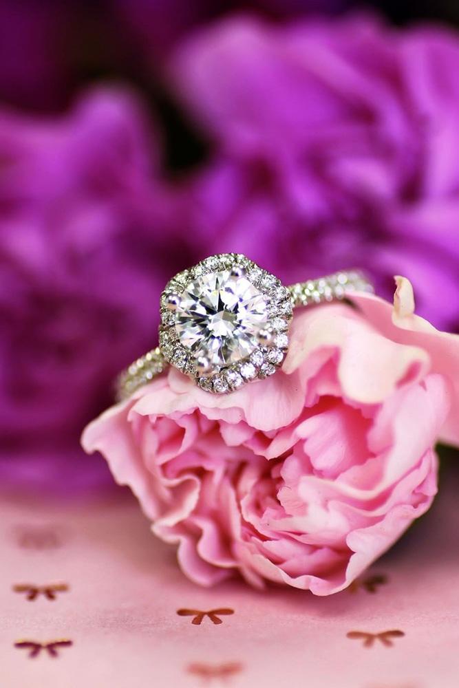 white gold engagement rings diamond engagement rings halo engagement rings round engagement rings