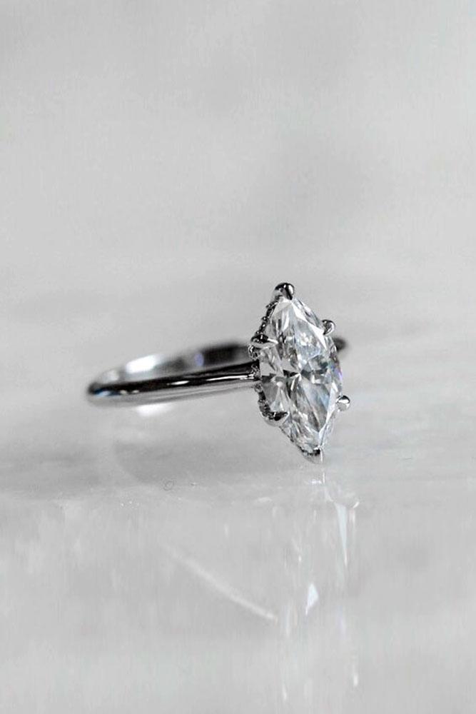 white gold engagement rings marquise cut engagement rings simple engagement rings solitaire engagement rings classic rings