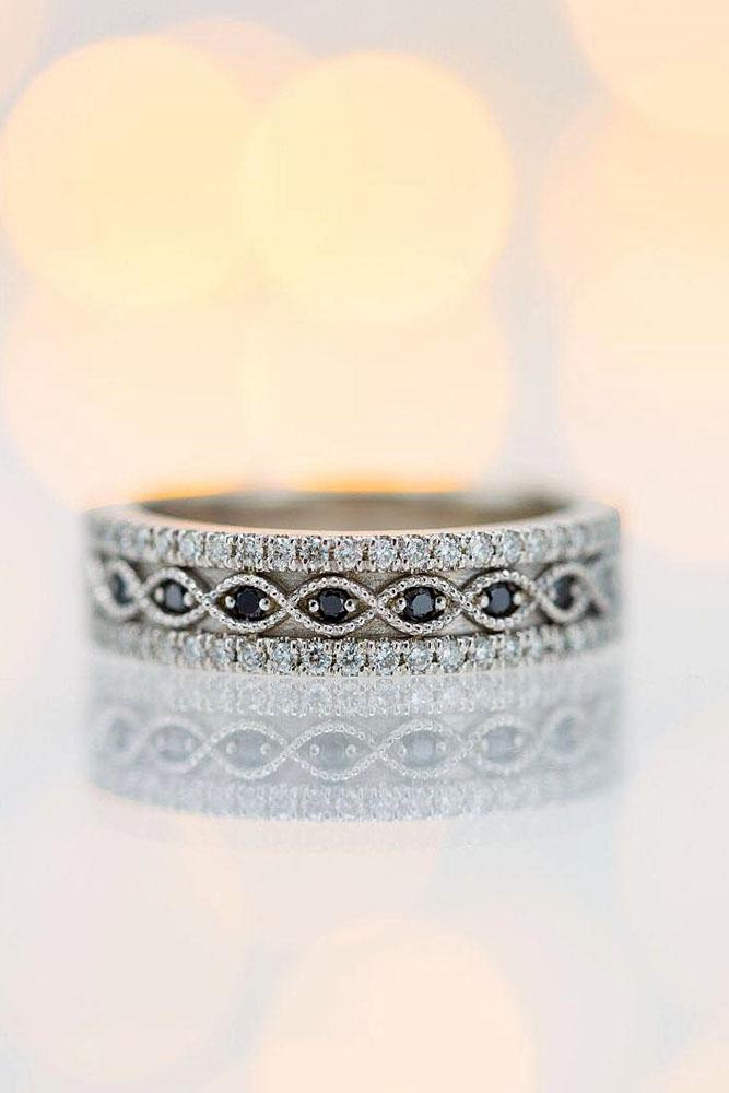 black diamond engagement rings white gold wedding bands unique wedding bands diamond engagement rings bridal sets