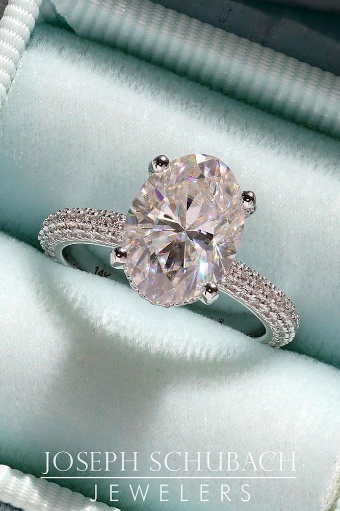 oval engagement rings white gold engagement rings diamond engagement rings simple engagement rings solitaire engagement rings pave band