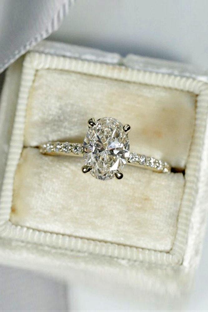 oval engagement rings white gold engagement rings diamond engagement rings simple engagement rings solitaire engagement rings pave band