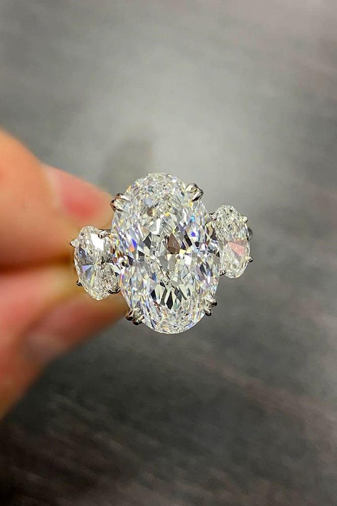 diamond engagement rings oval cut engagement rings white gold engagement rings three stone engagement rings