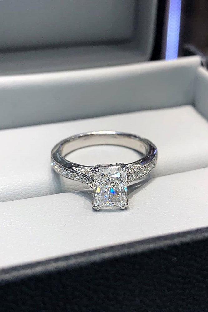 white gold engagement rings diamond engagement rings emerald cut engagement rings best rings simple engagement rings
