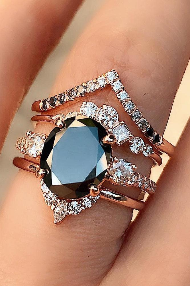 24 Unique Black Diamond Engagement Rings Oh So Perfect Proposal