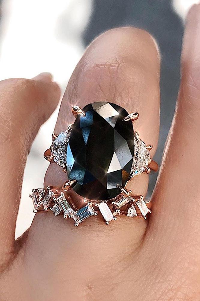 24 Unique Black Diamond Engagement Rings | Oh So Perfect Proposal