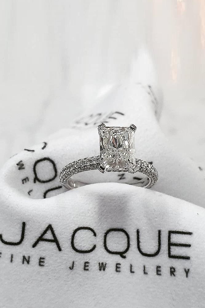 diamond engagement rings white gold engagement rings radiant cut engagement rings simple rings solitaire rings