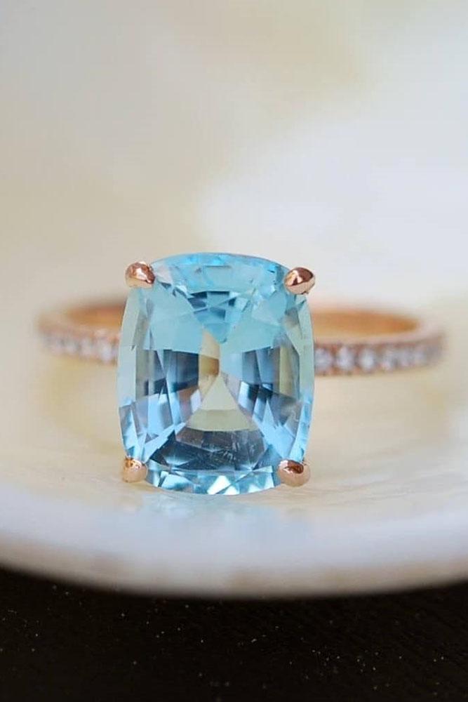 sapphire engagement rings solitaire engagement rings simple engagement rings rose gold engagement rings pave band