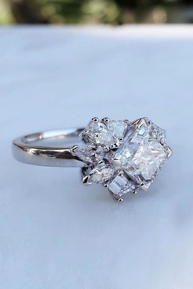 white gold engagement rings diamond engagement rings unique engagement rings pave bands best engagement rings
