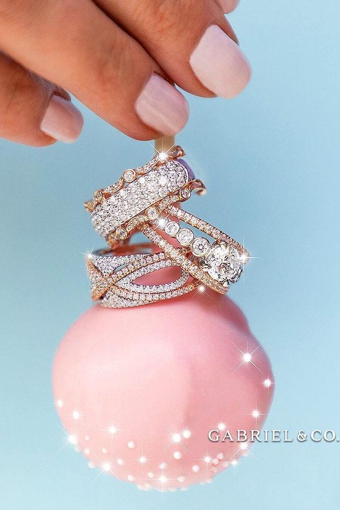 ring trends unique wedding bands two tone engagement rings stackable rings eternity bands