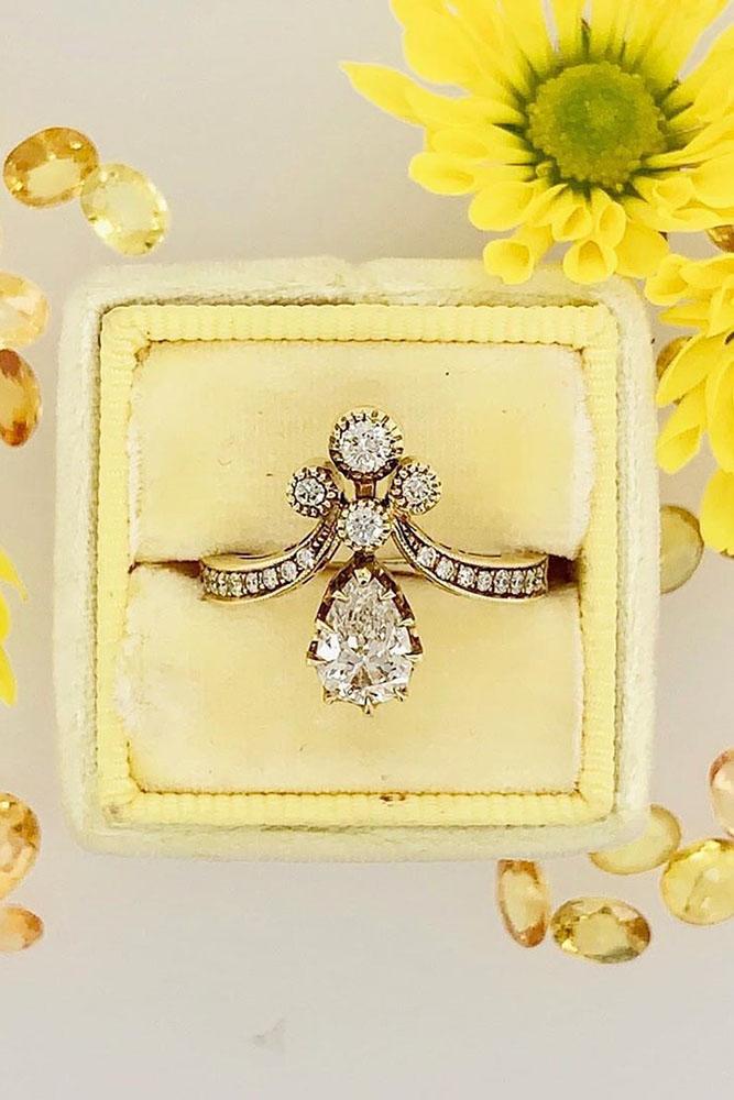 ring trends vintage engagement rings pear shaped engagement rings unique engagement rings