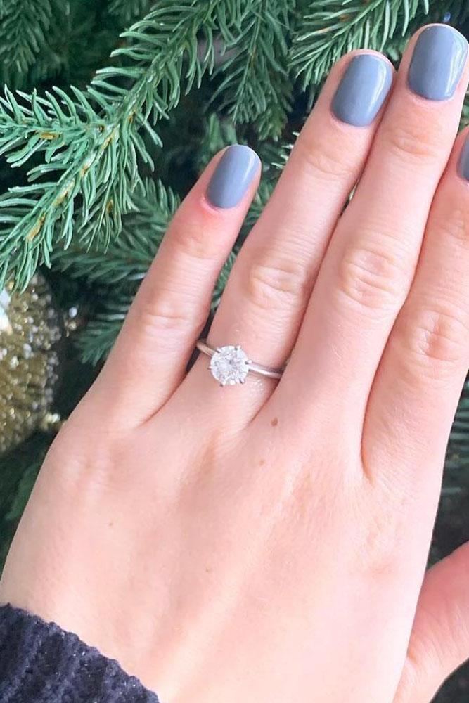simple engagement rings round cut engagement rings white gold engagement rings