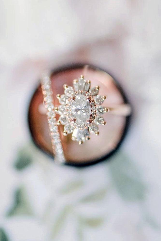 unique engagemen rings rose gold engagement rings oval cut engagement rings diamond engagement rings