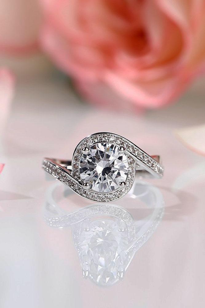 unique engagement rings white gold engagement rings round cut diamond engagement rings unique best engagement rings