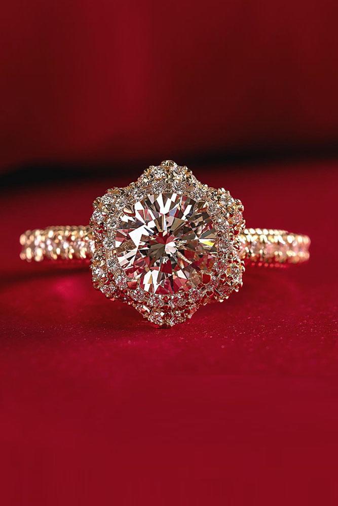 verragio engagement rings rose gold engagement rings unique engagement rings diamond engagment rings floral rings
