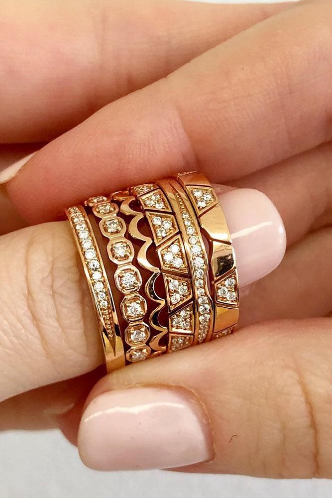 wedding rings set diamond wedding rings rose wedding rings unique wedding bands