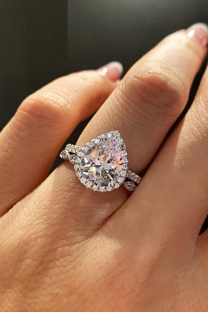 white gold engagement rings pear shaped engagement rings diamond engagement rings halo engagement rings