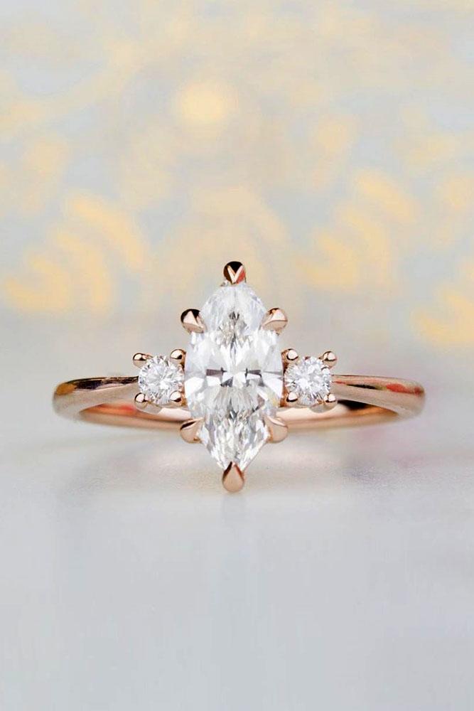 best engagement rings rose gold engagement rings marquise cut engagement rings
